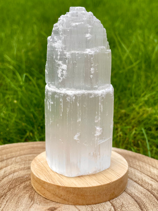 Small Selenite Tower Light